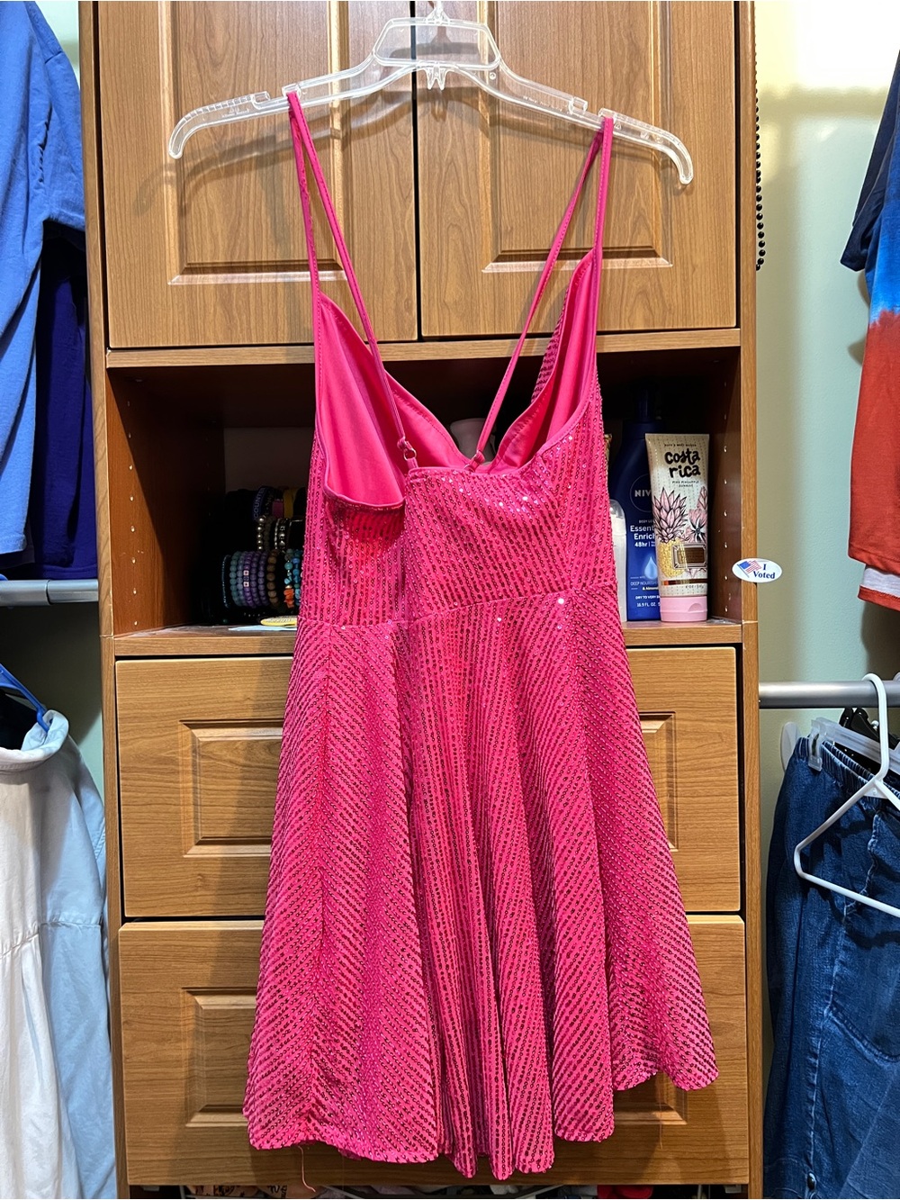 SHEIN Curve Bright Pink Plus Size Dress